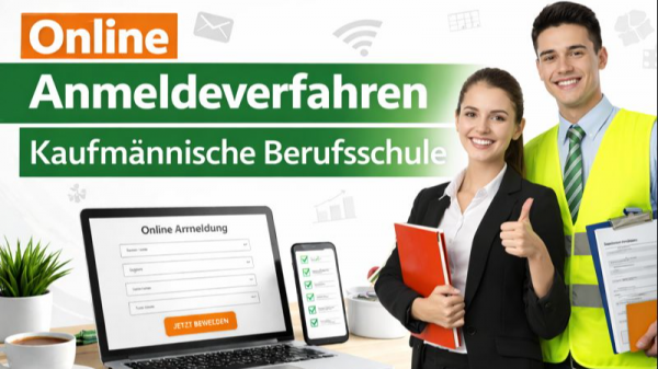 Online-Anmeldung der Kaufmännischen Berufsschule ab sofort möglich